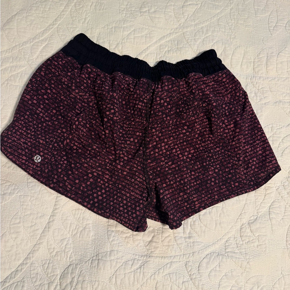 Lululemon Black and Pink Athletic Shorts - Picture 2 of 4